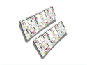 FLORAL STYLE SET NUMBER PLATE HOLDER