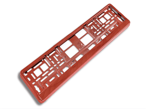 RED CHROME Single NUMBER PLATE HOLDER