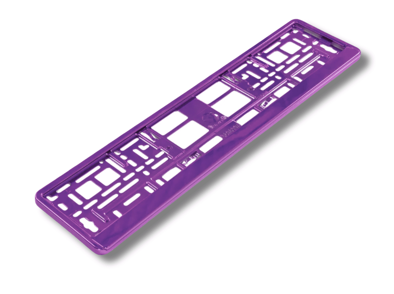 CHROME PURPLE SINGLE NUMBER PLATE HOLDER