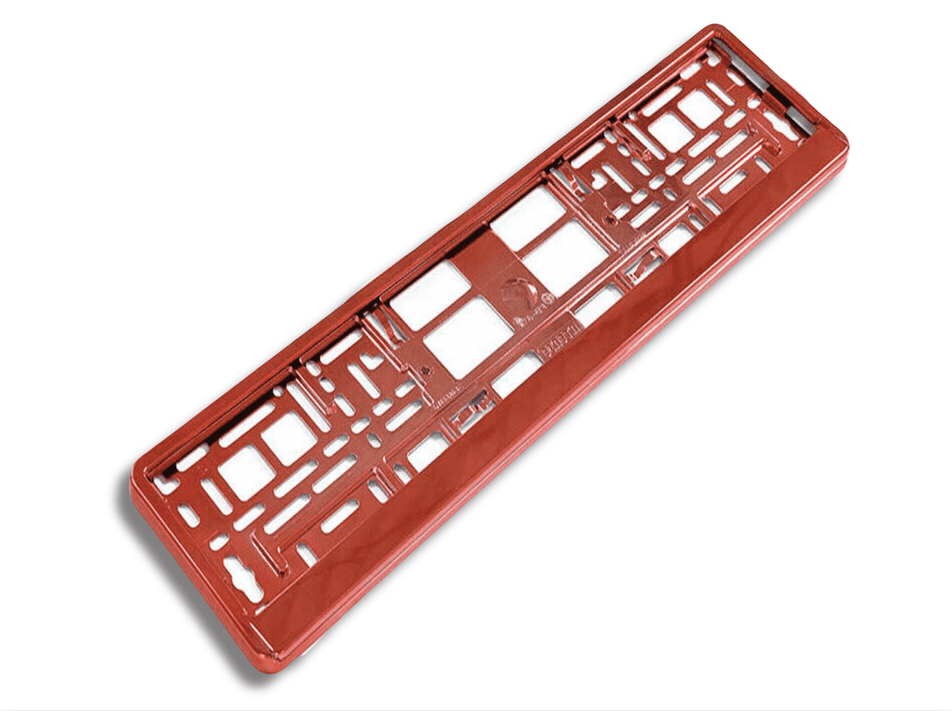 RED CHROME Single NUMBER PLATE HOLDER