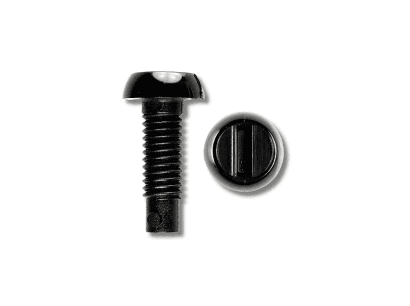 2 Black Car Number Plate Nuts x Bolts