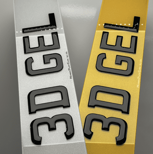3D Gel Number Plate