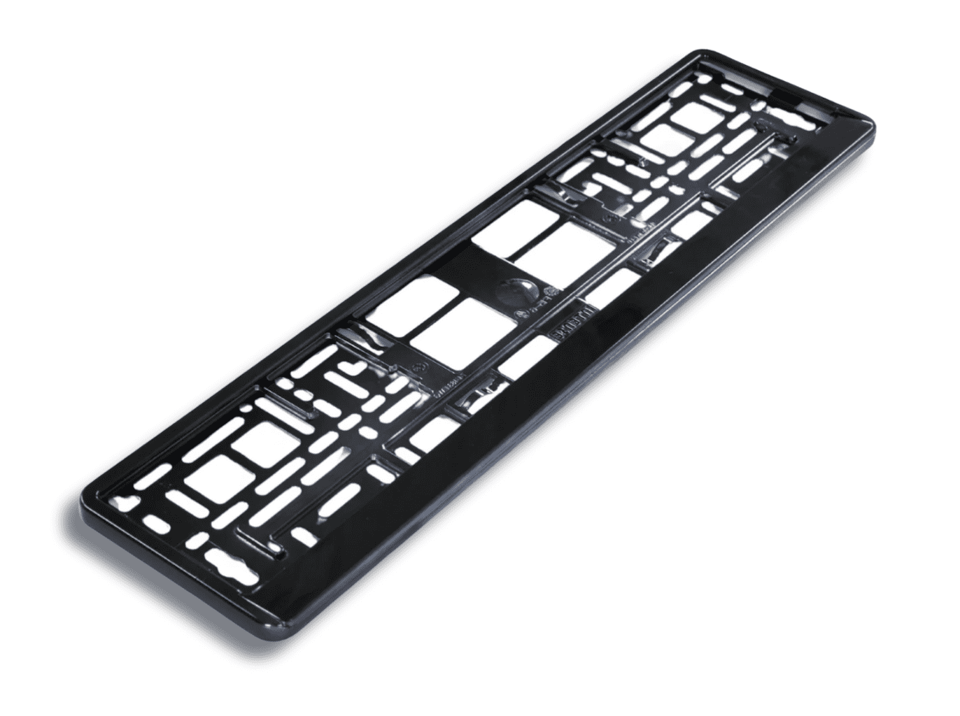 BLACK SINGLE NUMBER PLATE HOLDER