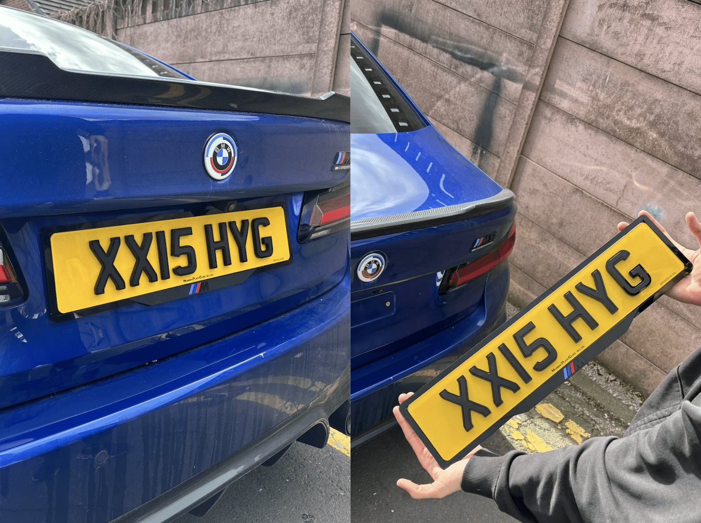 logo Full Plate Holder on car - Number Plate Clinic