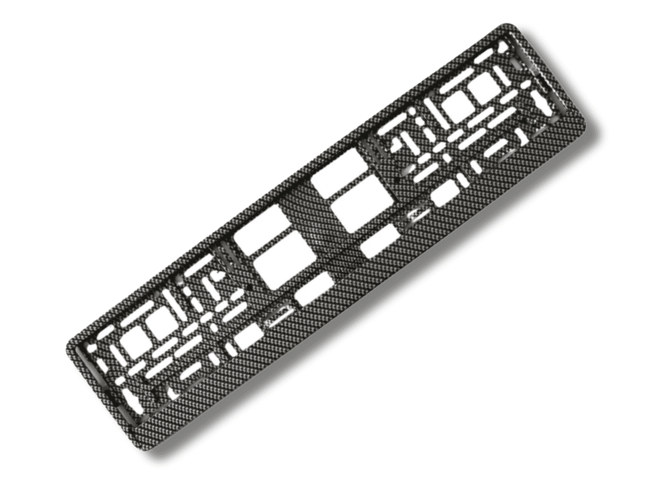 CARBON EFFECT SINGLE NUMBER PLATE HOLDER