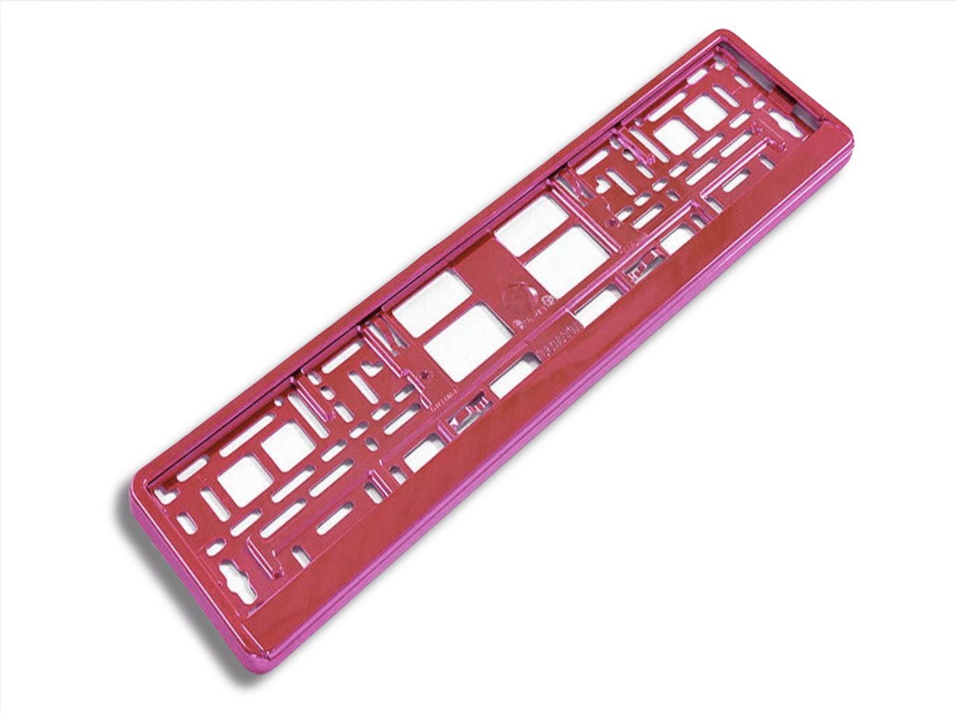 PINK CHROME SINGLE NUMBER PLATE HOLDER