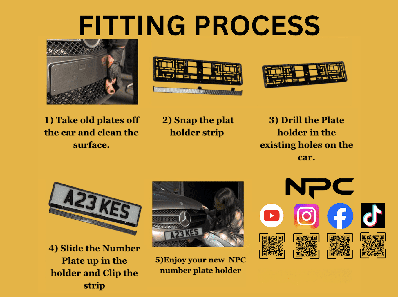 npc- plate holder guide - Number Plate Clinic